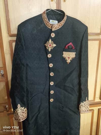 Groom dress BLACK Sherwani