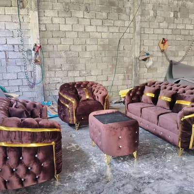 Sofa poshish&revolving chair