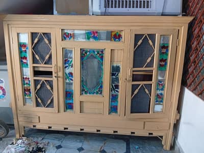 antique wooden almari /showcase 2 Door attock city