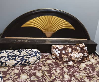 Bed with mattress