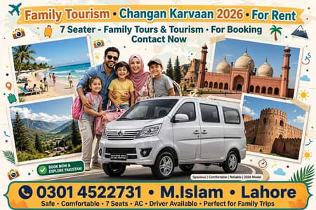 CHANGAN KARVAAN 2026 BRAND NEW 7 SEATER FOR RENT - LAHORE