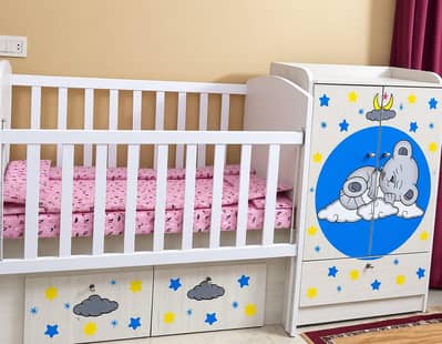 Baby Cot and Wardrobe
