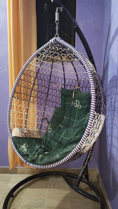 Hanging Egg Swing Chair with Stand – Good Condition