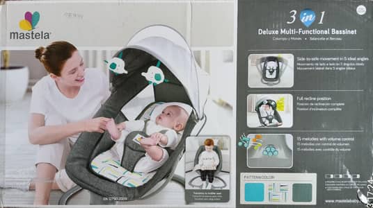 Mastela 3-in-1 baby swing and cradle