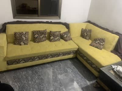New sofa L shape for sale new condition urgent sale