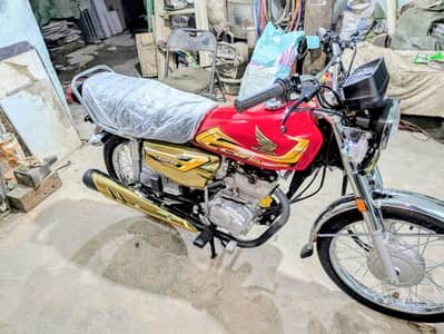 Karachi number Karachi letter Honda CG125s gold Edition 2026 model