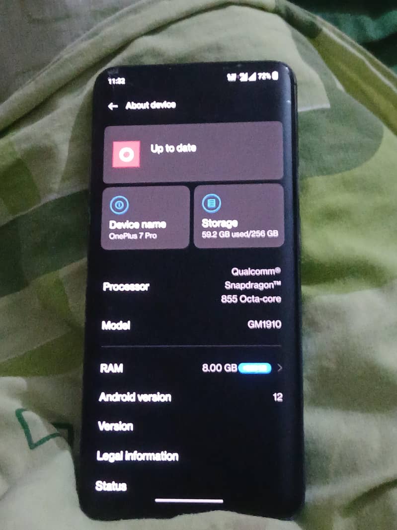 One Plus 7 Pro 256 9