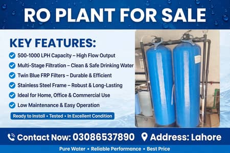RO Plant For Sale