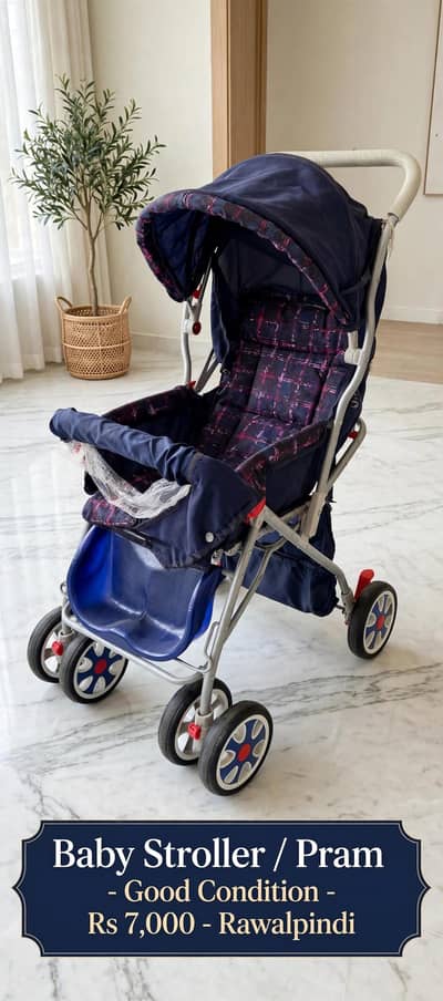 baby pram hardly used