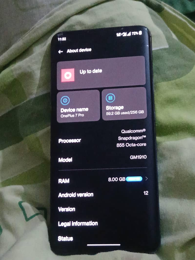 One Plus 7 Pro 256 8