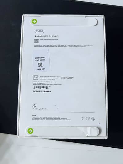 iPad Mini 7 256gb Boxpack 1 year Apple warranty