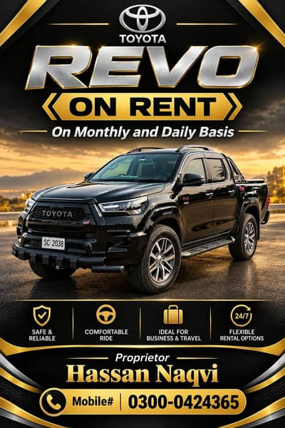 Toyota Hilux Revo on rent