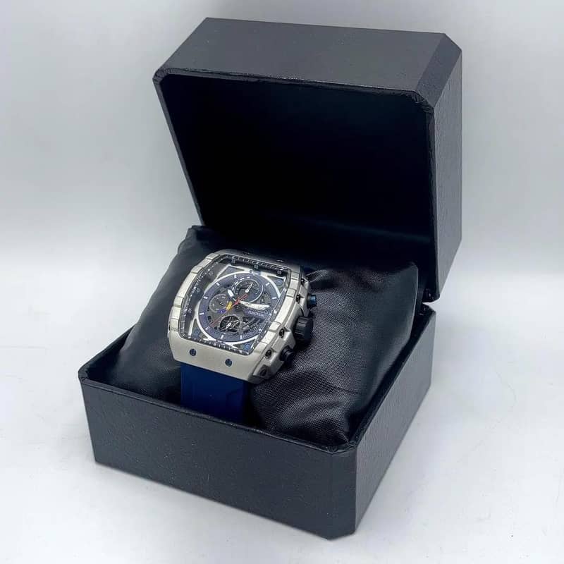 Ferrucci Function Chronograph Watch Blue Strap Quartz 1