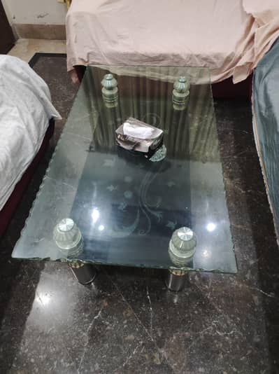 Center Table - Glass (Fancy)