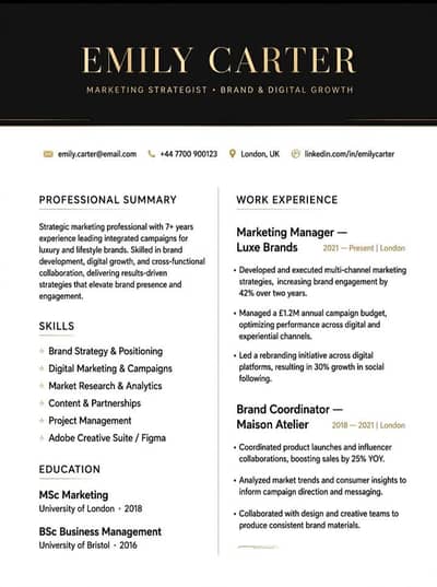 CV Maker in Rawalpindi | ATS Resume | 1 Hour Delivery