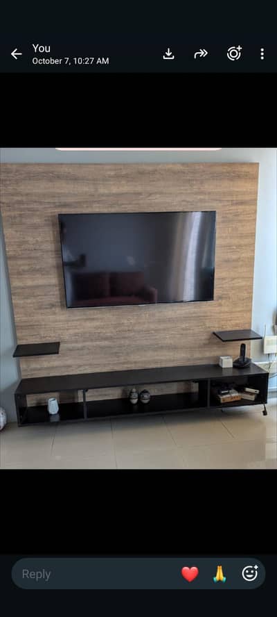 TV unit without tv, perfect condition, branded