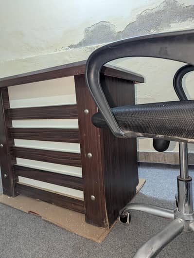 study table with revolving chair