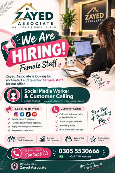 social media worker calling dealing