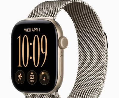 Brand new Apple Watch Series 12 42mm Light Gold with Milanese Loop