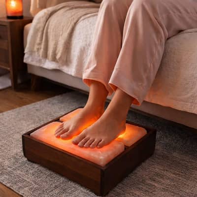 Himalayan Salt Foot Warmer & Detox Dome Lamp
