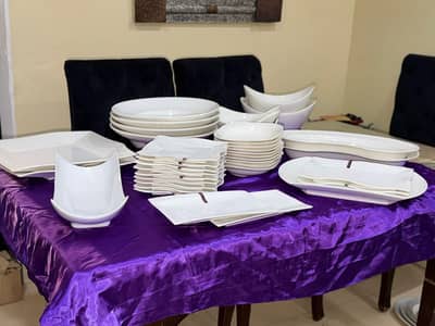 Dinner set commercial white colour