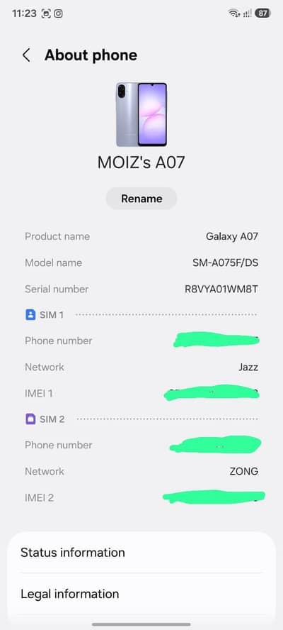 Samsung Mobile A07 5G