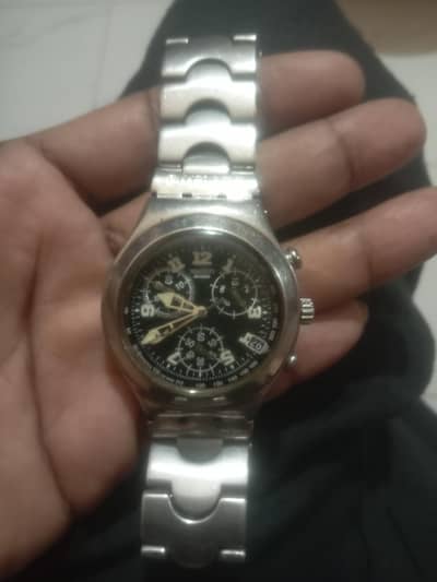 Original Swatch Irony Chrono Swiss Made - Stainless Steel With Manuals