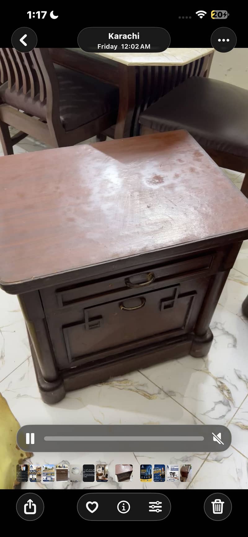 Sheesham side table 0