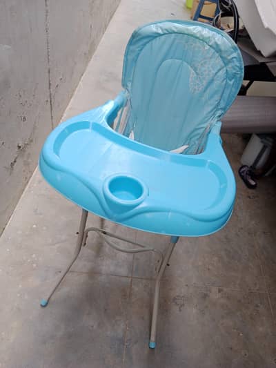 blue high chair