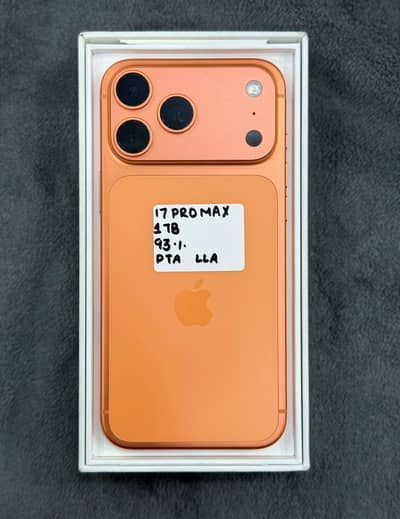 Apple iPhone 17 Pro Max 1TB Lla model Pta Approved complete Box