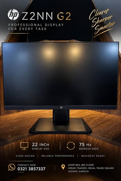 HP Z22n G2 22Inch LCD | Smooth 75Hz | Wholesale Rates