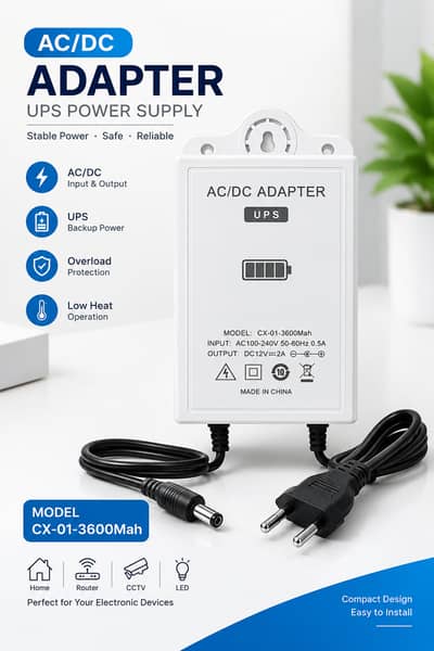 Premium 12V WiFi Router Mini UP | 5 Hours+ Backup 5 Months Warranty