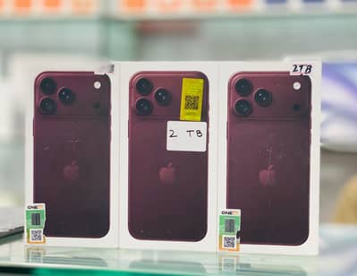 Apple iPhone 18 Pro Max 2TB Box pack Pta Approved Burgendy color