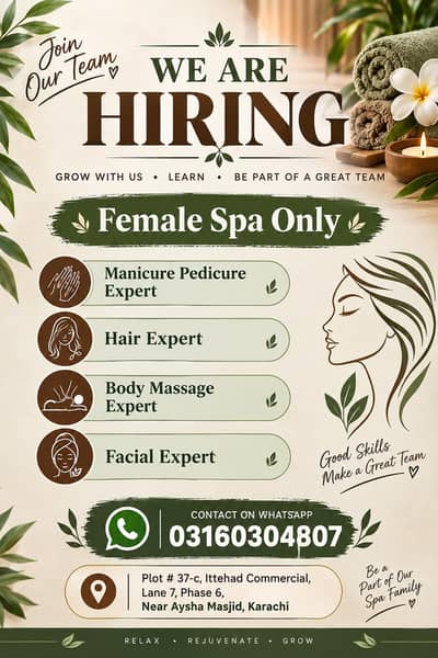females salon and spa only
