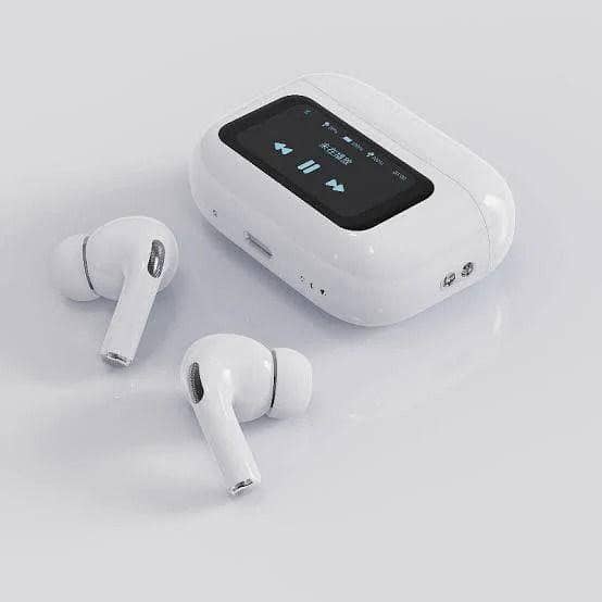 A9 Pro High Quality Sound, ENC Noise Reduction Wireless AirPods With Smart Touch Screen Control
