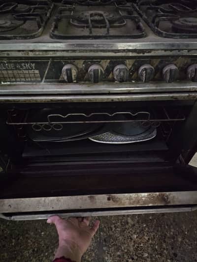 Cooking range working condition