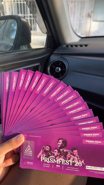 Prism fest tickets (prices negotiable)