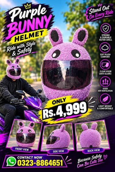 Bunny Style Helmet for sale