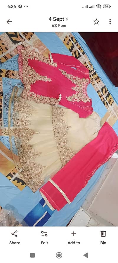 pink and golden shrara