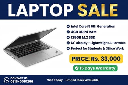 LENOVO 13 i5 6 GENERATION