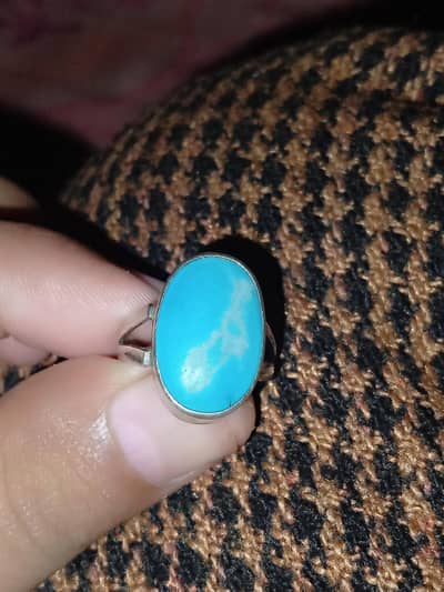 hussaini feroza silver ring