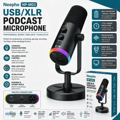 podcast Mic Nepho M03 with Stand for sale
