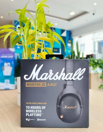 Marshall Monitor III ANC Over-Ear Wireless Headphones Just Box opened