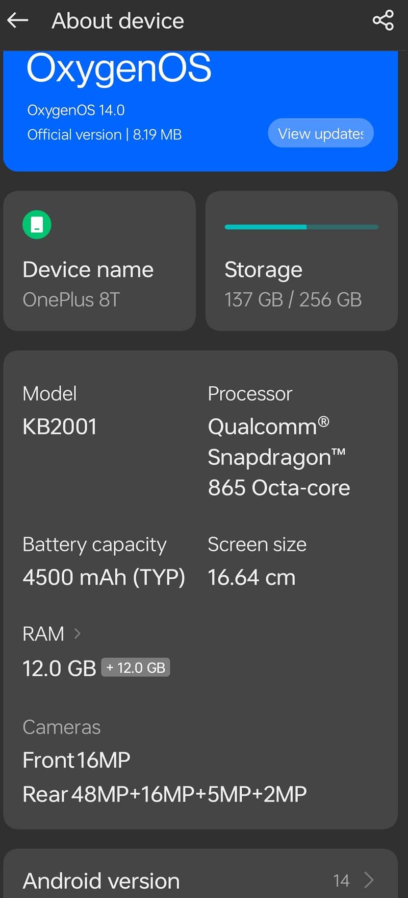 One Plus 8T 1