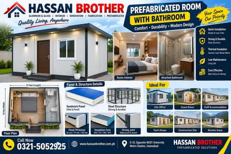 Prefabricated house and Soler plate fixing