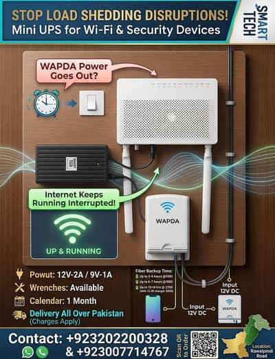 Power Bank for wifi router, security cameras