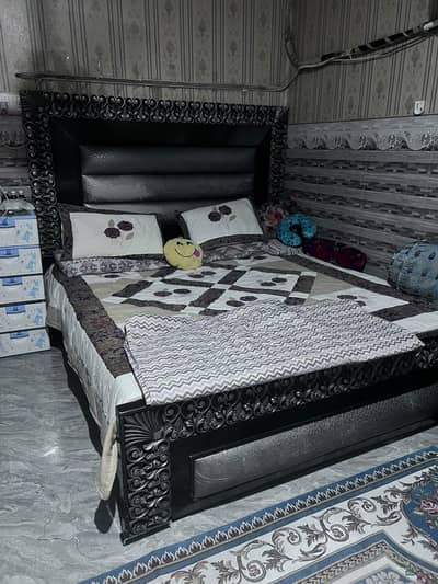 bed with side tables wardrobe and dressing