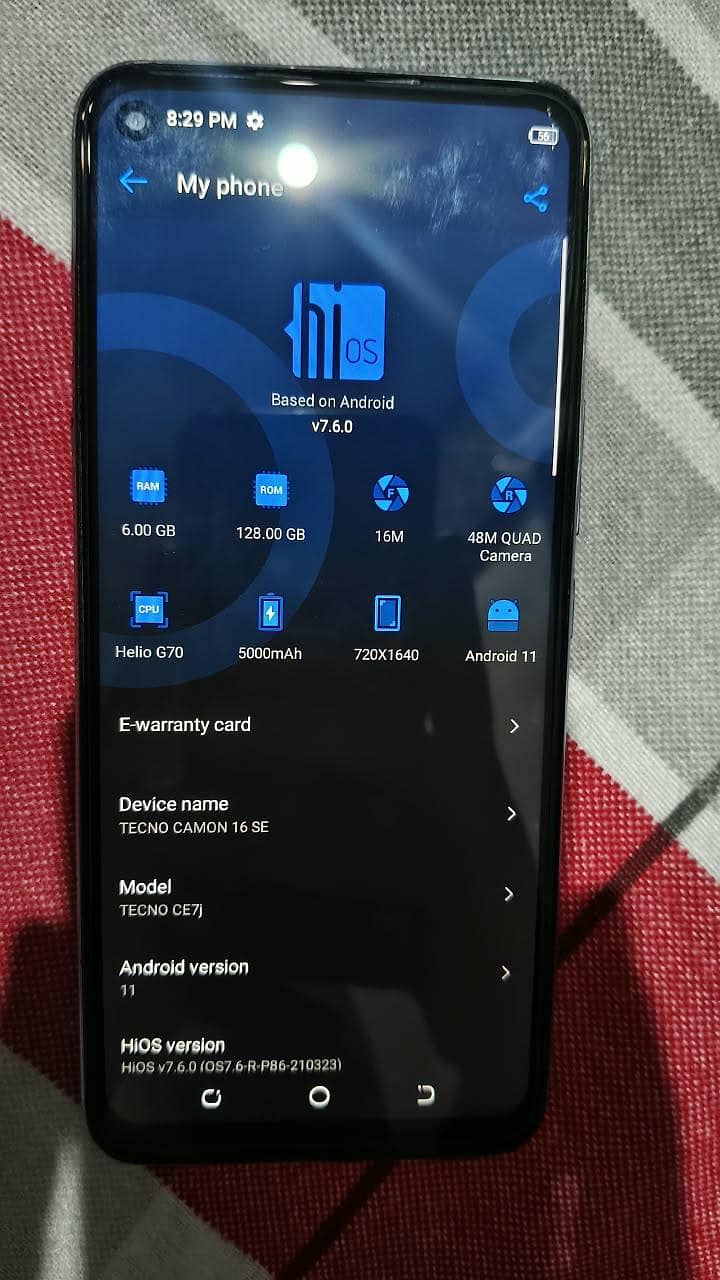 Tecno CAMON 16 SE 0