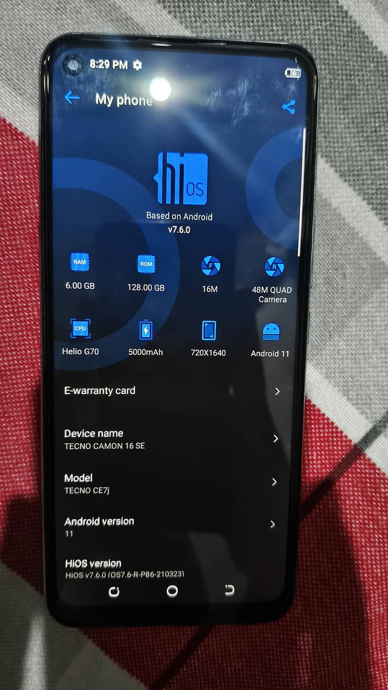 Tecno CAMON 16 SE 1