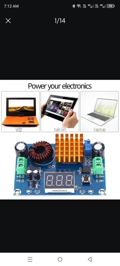 Boost Buck converter DC-DC 5V to DC 1-24V Adjustable electric meter